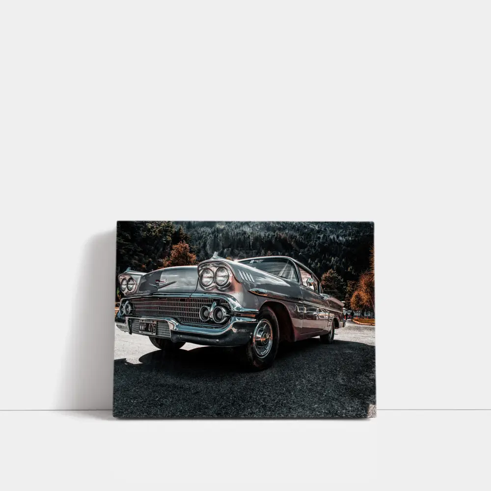Chevrolet Impala Classic Chrome Mountain Forest – Wall Art