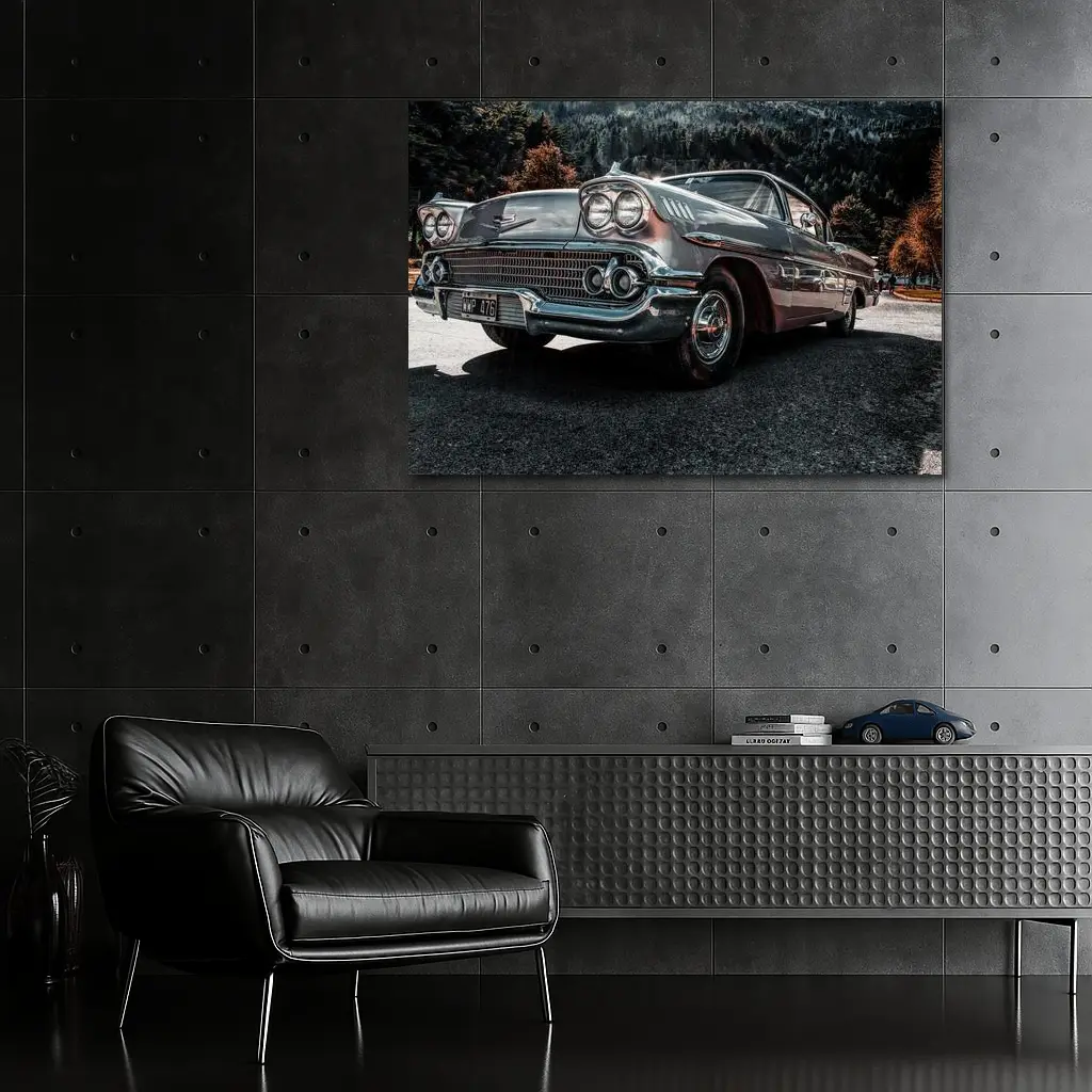 Chevrolet Impala Classic Chrome Mountain Forest – Wall Art