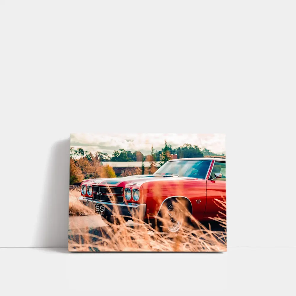 Chevrolet Chevelle SS Red Muscle Car – Wall Art