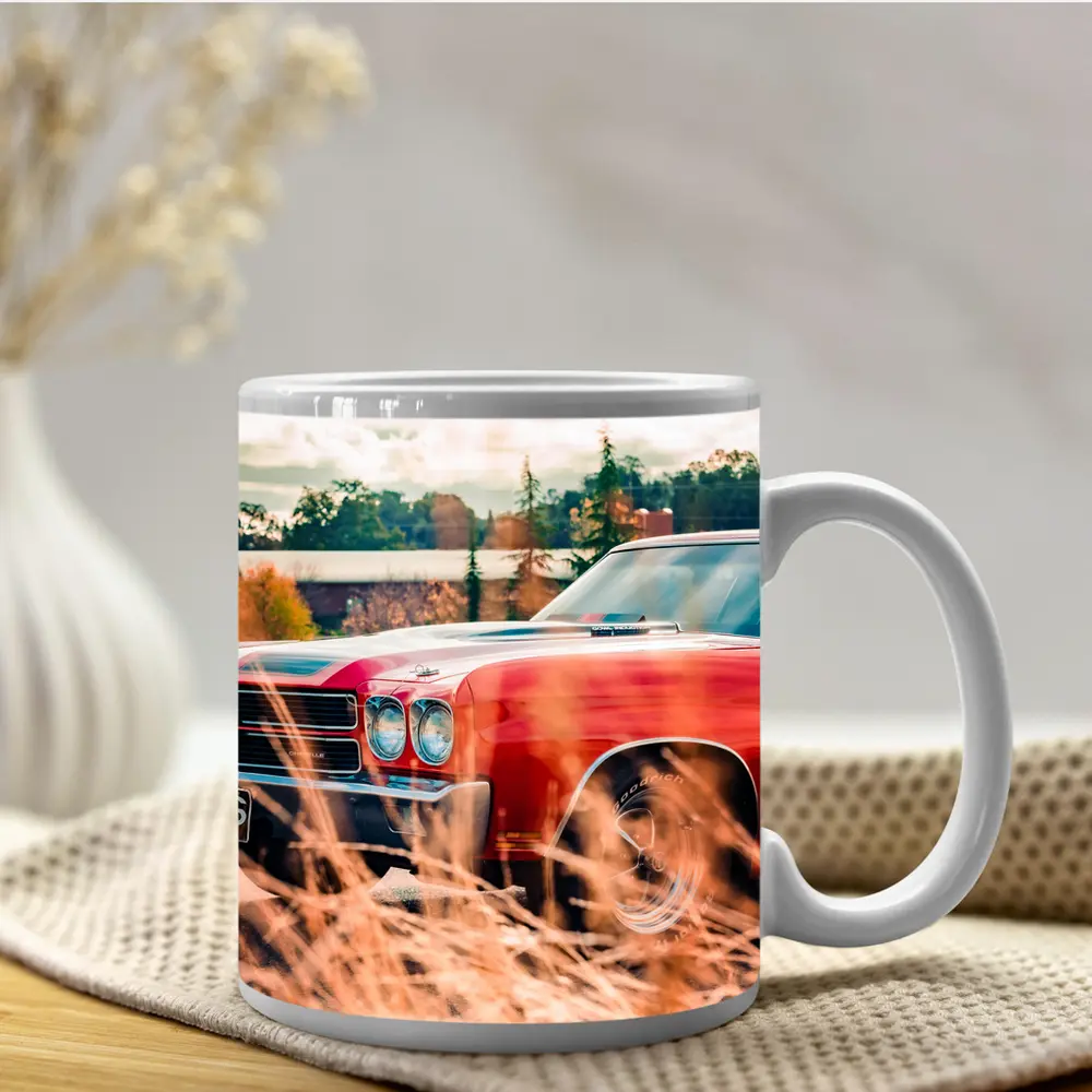 Chevrolet Chevelle SS Red Muscle Car – Mugs