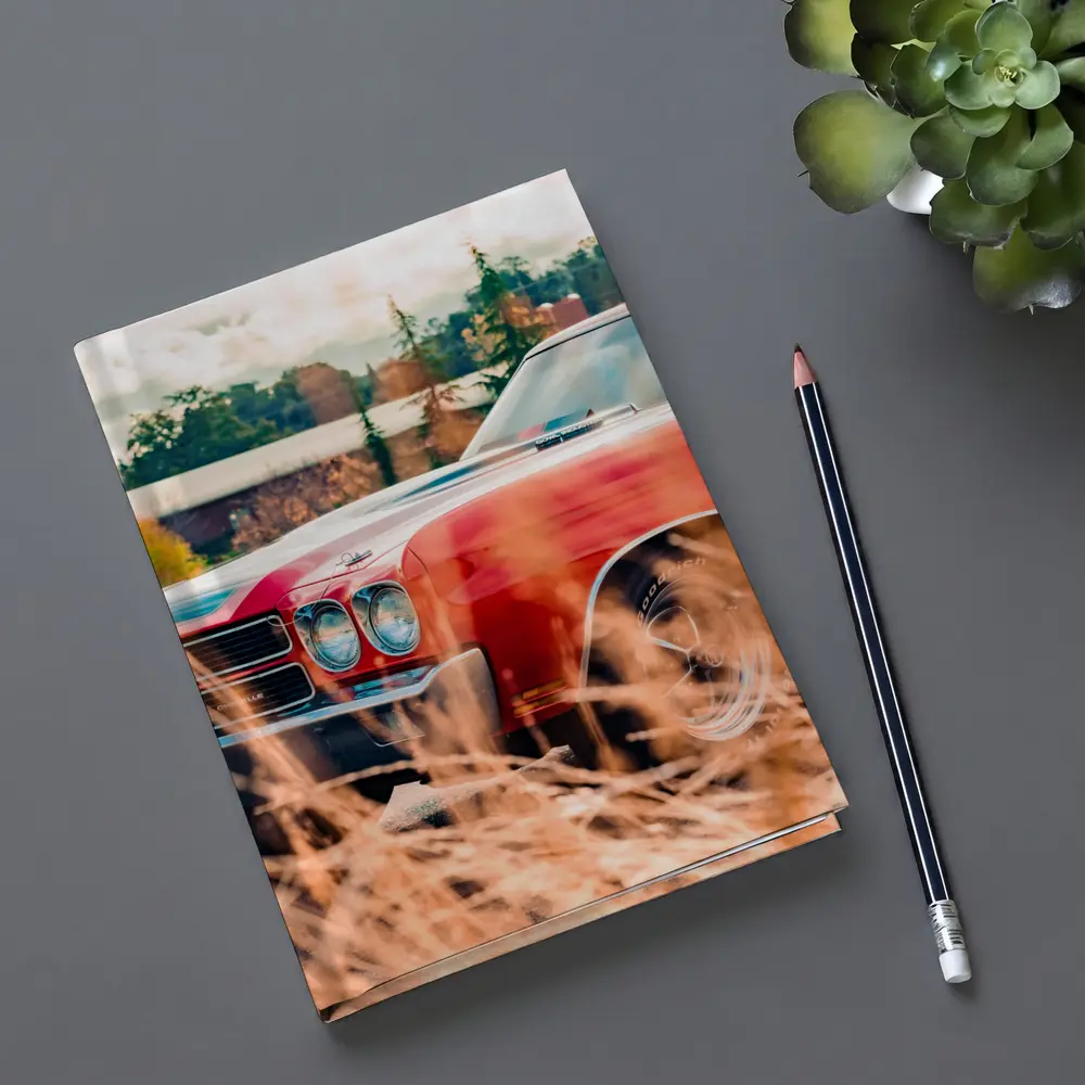 Chevrolet Chevelle SS Red Muscle Car – Notebooks