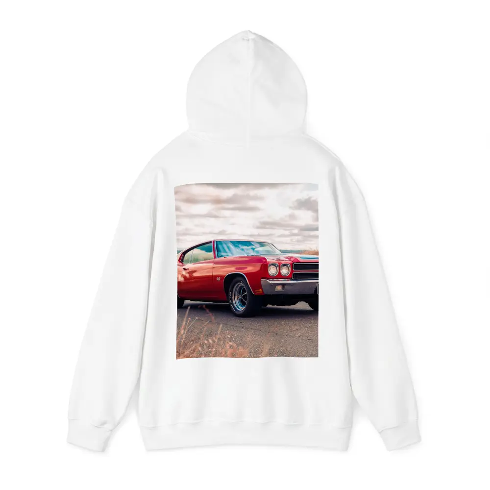 Red Chevrolet Chevelle SS Cloudy Sky – Hoodies