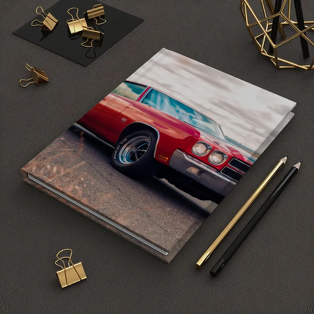 Red Chevrolet Chevelle SS Cloudy Sky – Notebooks