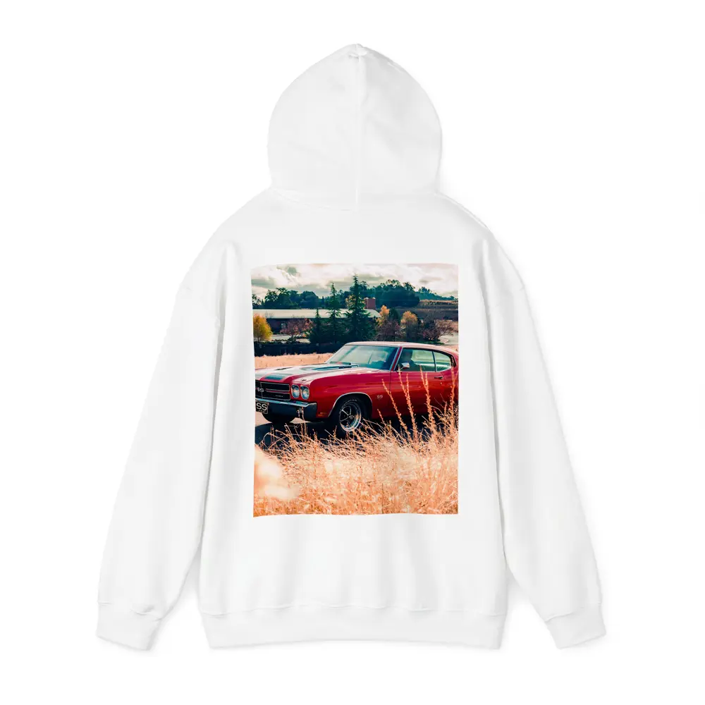 Chevrolet Chevelle SS Red Muscle Car Field – Hoodies