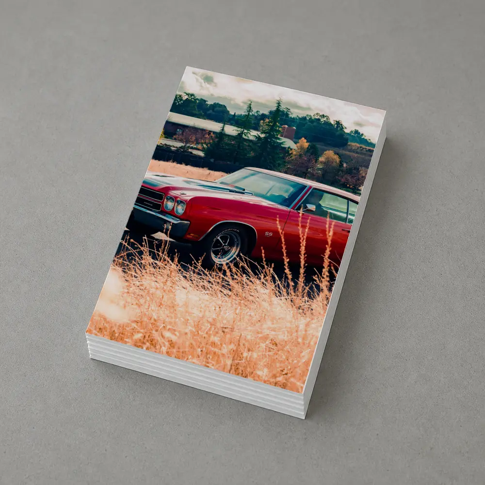 Chevrolet Chevelle SS Red Muscle Car Field – Postcards