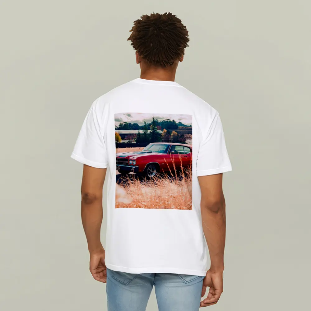 Chevrolet Chevelle SS Red Muscle Car Field – T-Shirts
