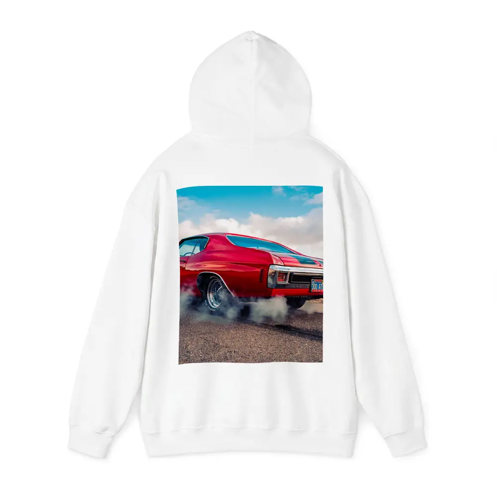 Chevrolet Chevelle SS Burnout Red Muscle Car – Hoodies