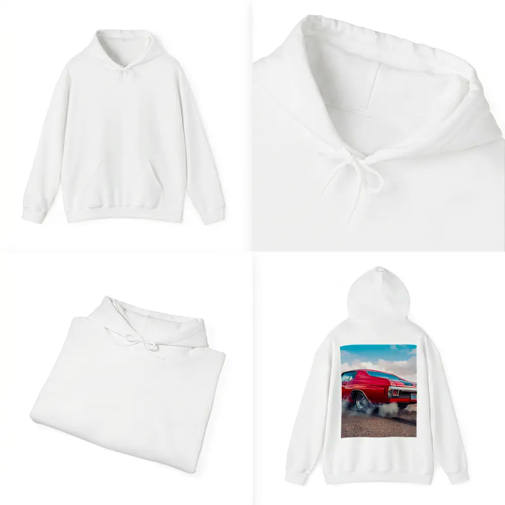 Chevrolet Chevelle SS Burnout Red Muscle Car – Hoodies