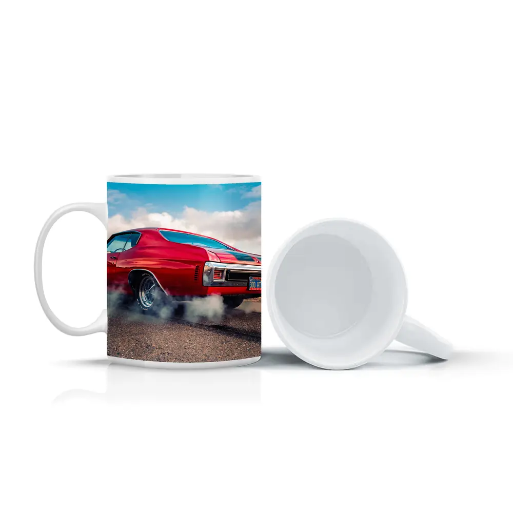 Chevrolet Chevelle SS Burnout Red Muscle Car – Mugs