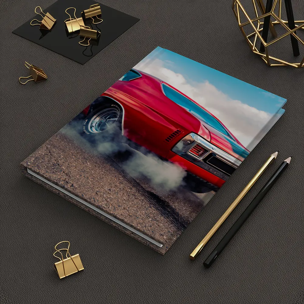 Chevrolet Chevelle SS Burnout Red Muscle Car – Notebooks