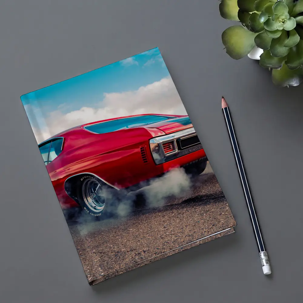 Chevrolet Chevelle SS Burnout Red Muscle Car – Notebooks