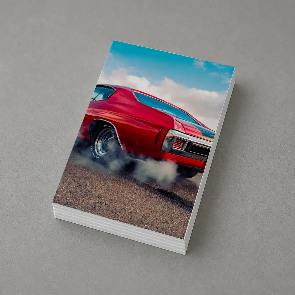 Chevrolet Chevelle SS Burnout Red Muscle Car – Postcards
