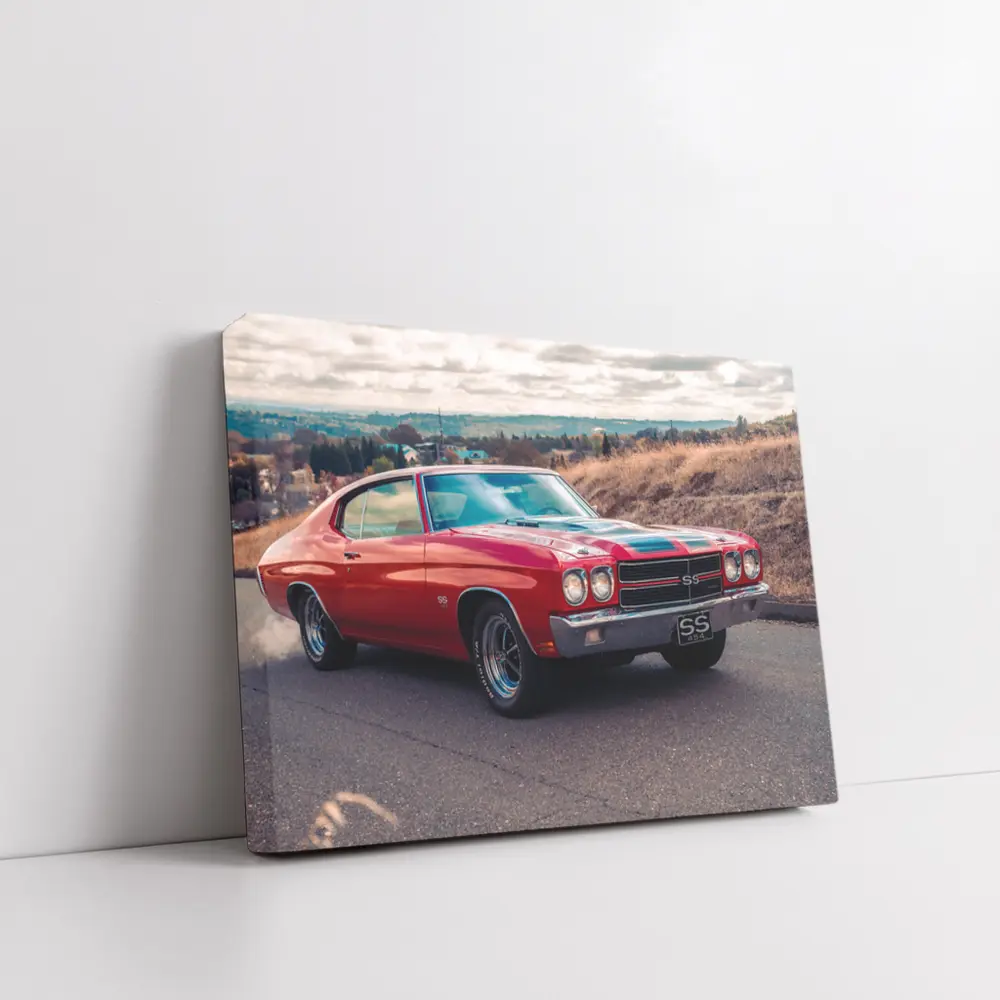 Chevrolet Chevelle SS Red Muscle Car – Wall Art