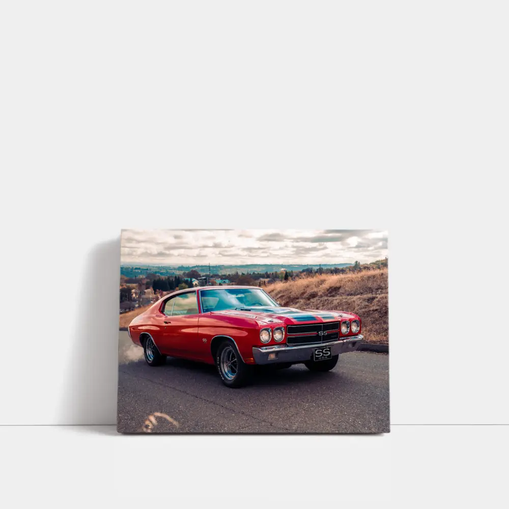 Chevrolet Chevelle SS Red Muscle Car – Wall Art