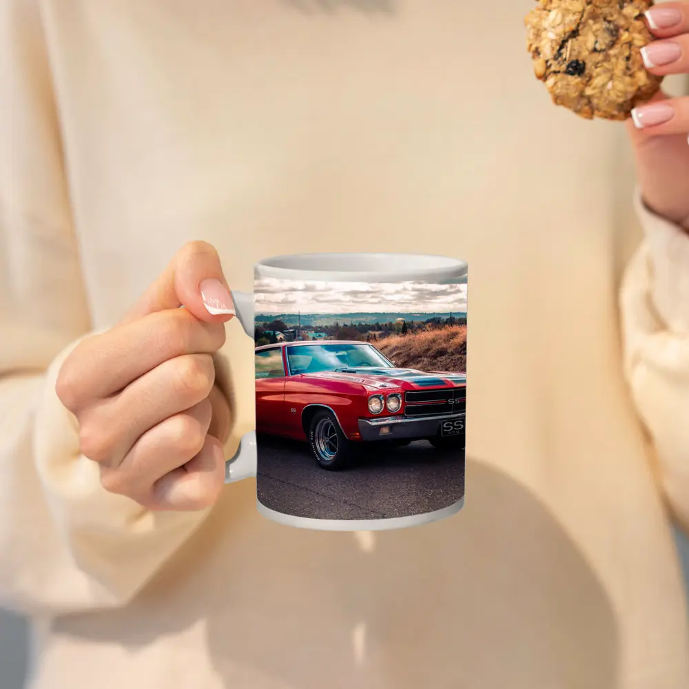 Chevrolet Chevelle SS Red Muscle Car – Mugs