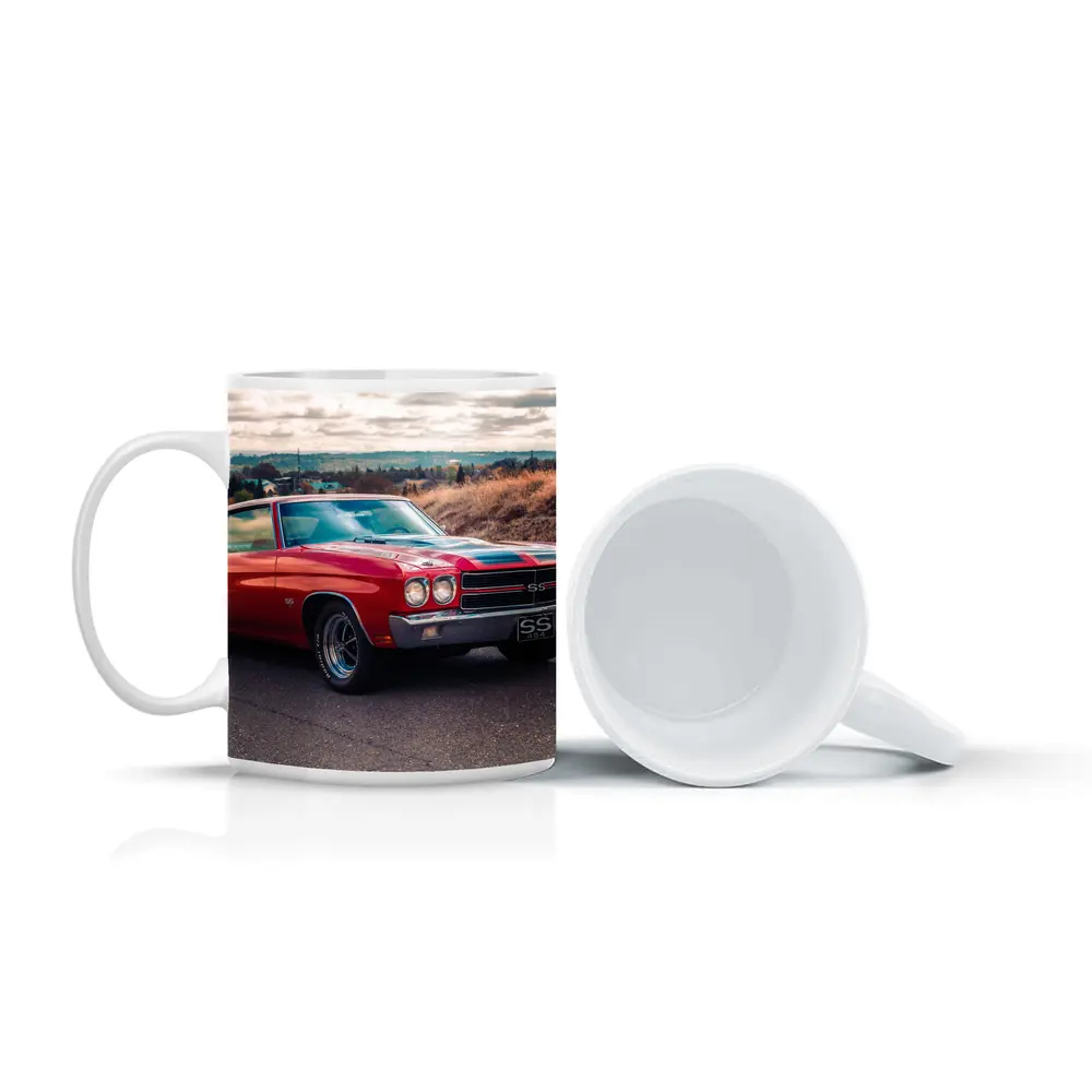 Chevrolet Chevelle SS Red Muscle Car – Mugs