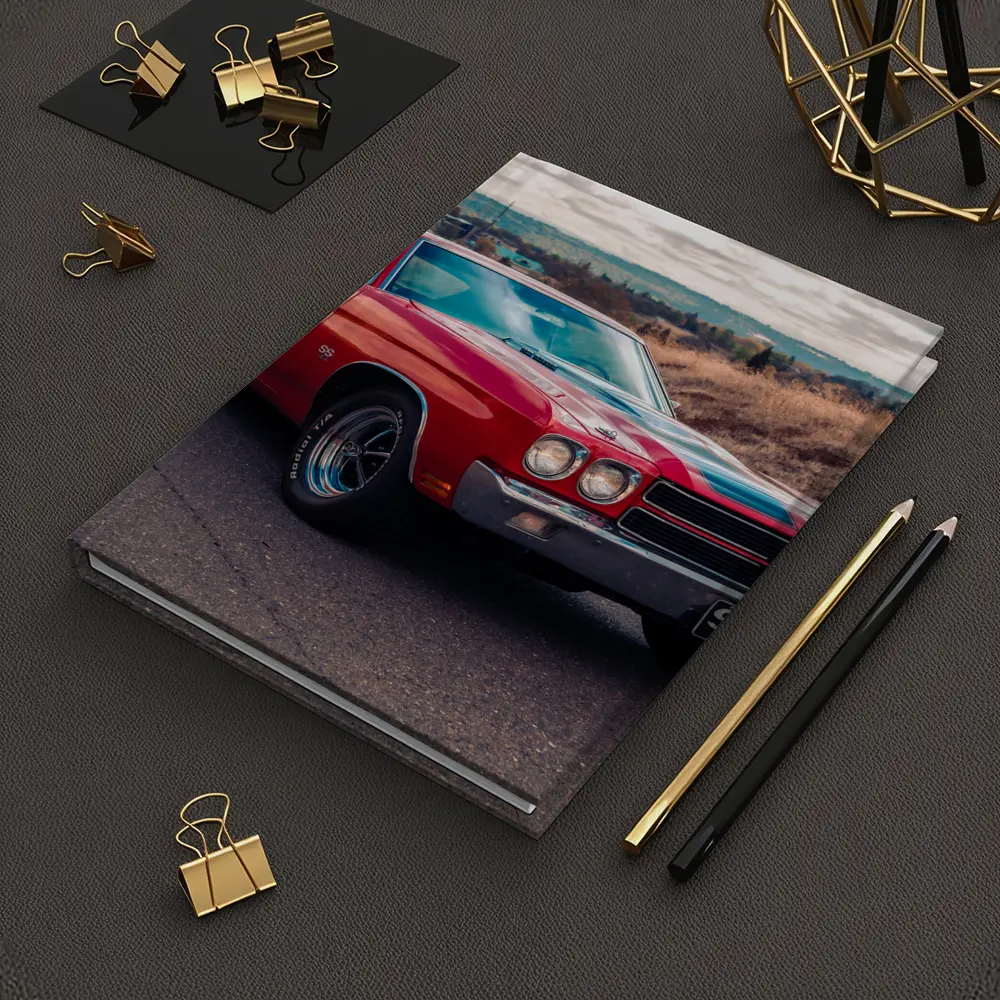 Chevrolet Chevelle SS Red Muscle Car – Notebooks