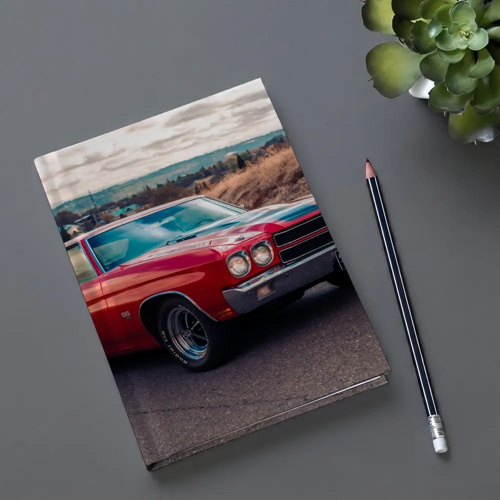 Chevrolet Chevelle SS Red Muscle Car – Notebooks