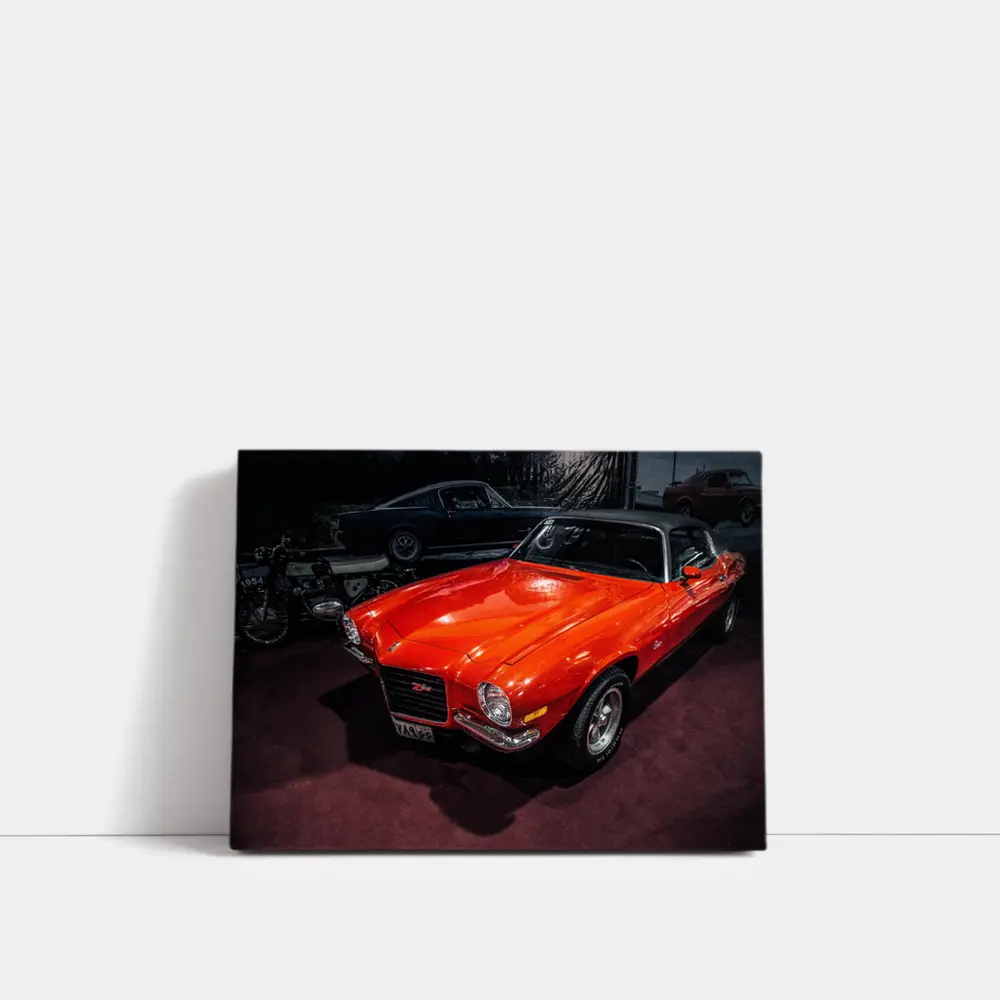 Chevrolet Camaro Z28 Orange Classic Muscle Car – Wall Art