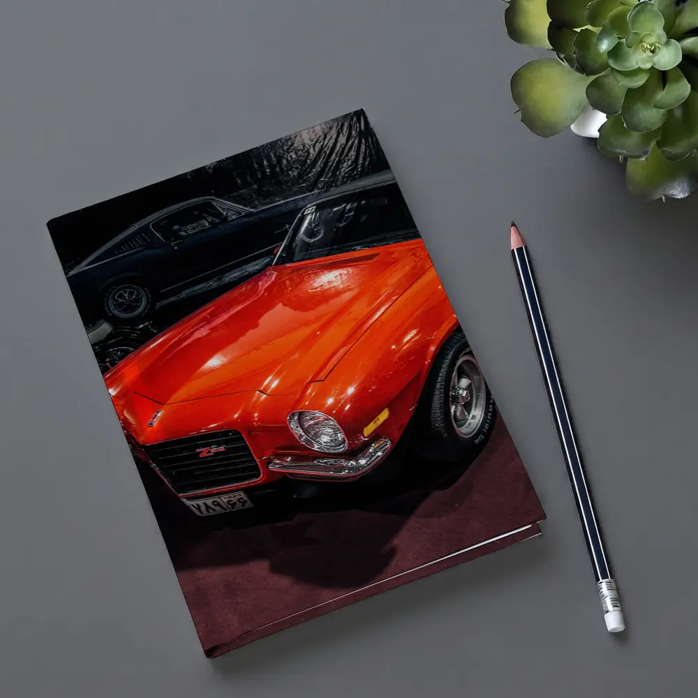 Chevrolet Camaro Z28 Orange Classic Muscle Car – Notebooks