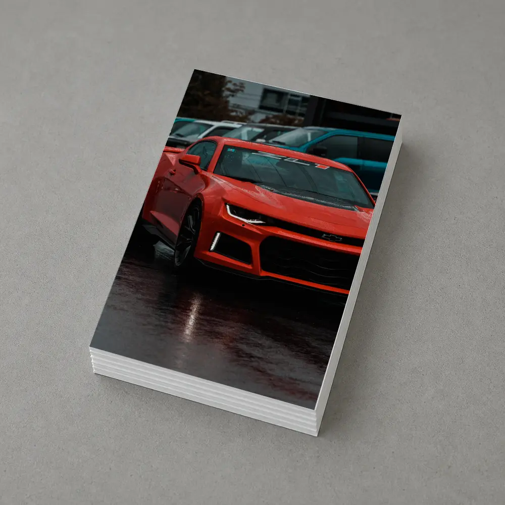 Chevrolet Camaro ZL1 Wet Parking Lot – Postcards