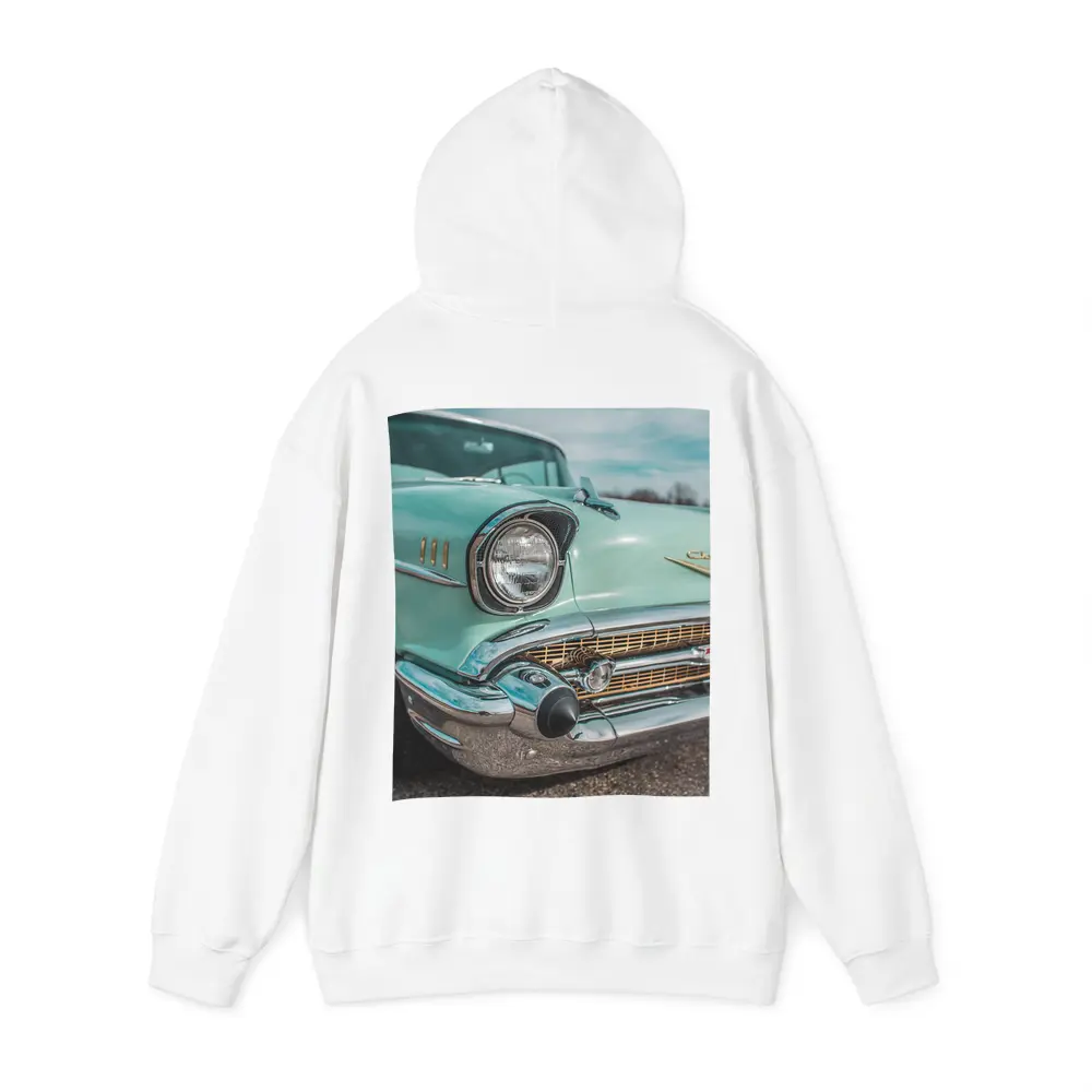 Classic Chevrolet Bel Air Teal Chrome Detail – Hoodies