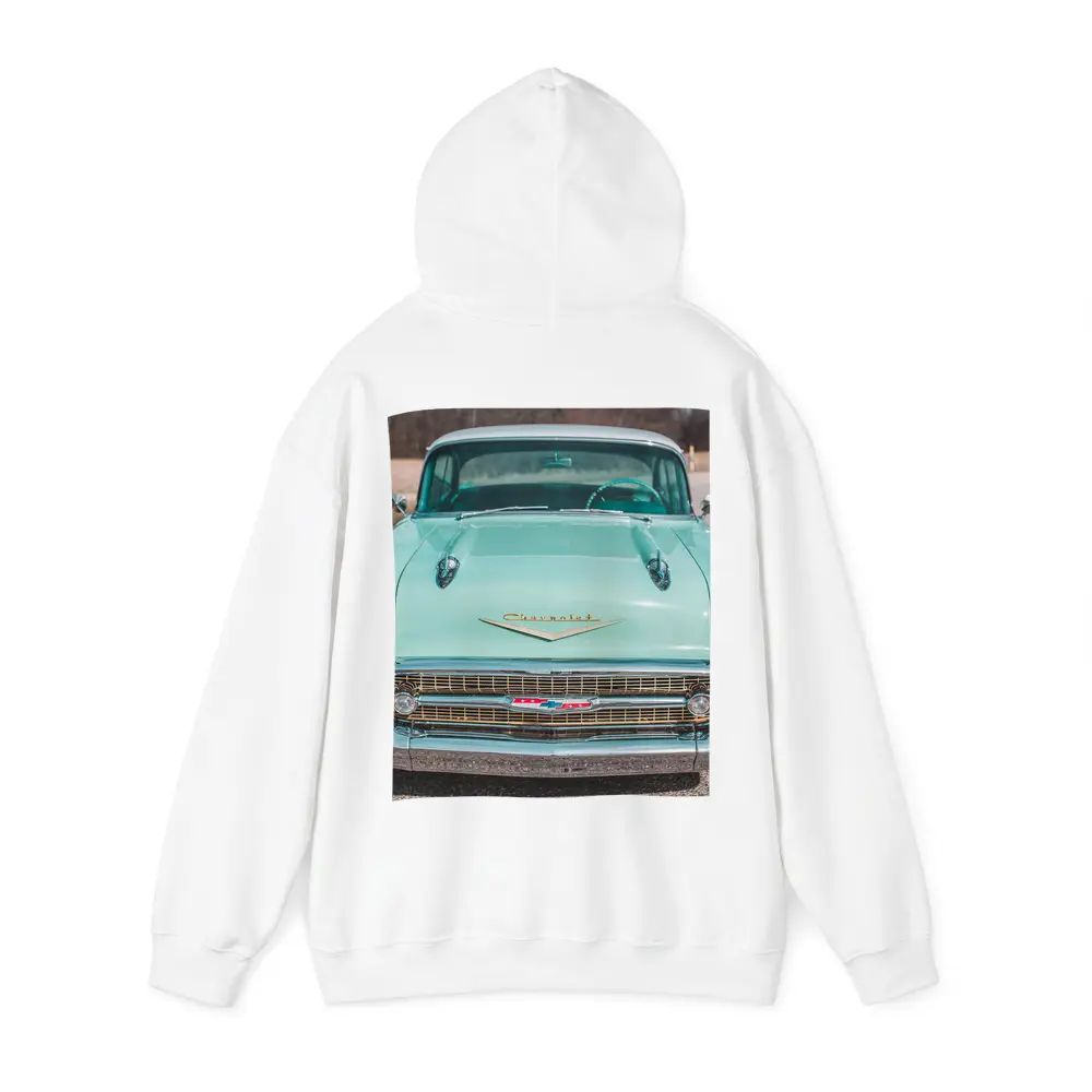 1957 Chevrolet Bel Air Front View Road – Hoodies