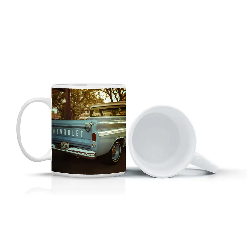 Classic Chevrolet Pickup Truck Parking Lot – Mugs