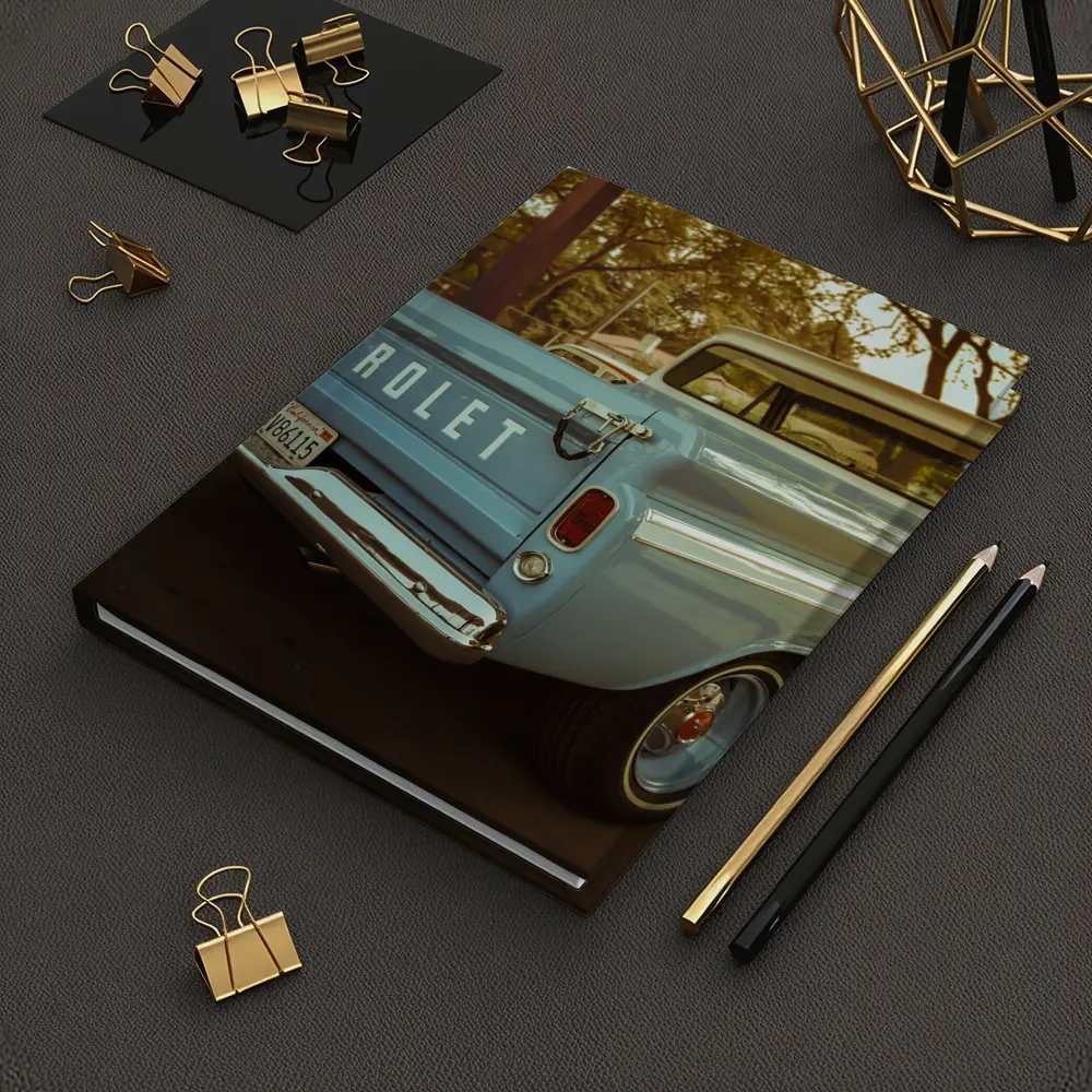 Classic Chevrolet Pickup Truck Parking Lot – Notebooks