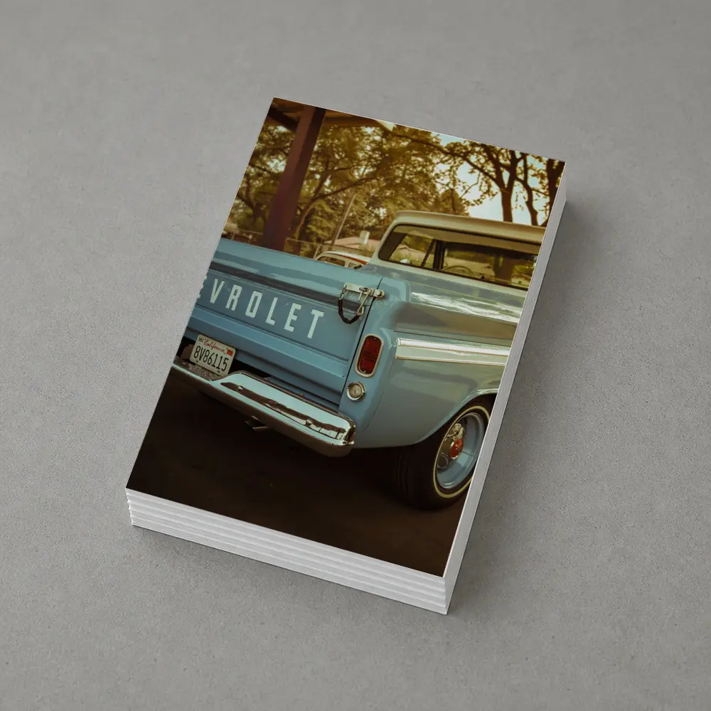 Classic Chevrolet Pickup Truck Parking Lot – Postcards