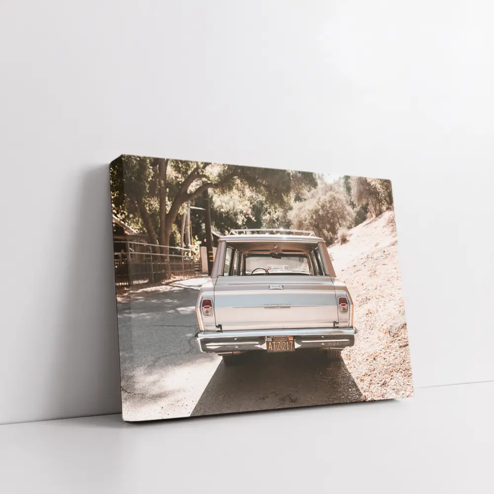 Classic Chevrolet Wagon Rear View Driveway – Wall Art