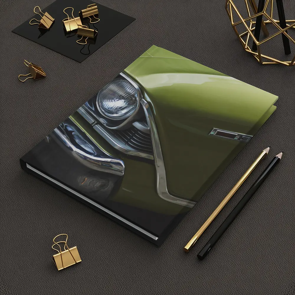 Chevrolet Chevelle Classic Muscle Car Green – Notebooks