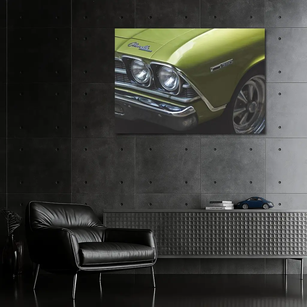Chevrolet Chevelle Classic Muscle Car Green – Wall Art