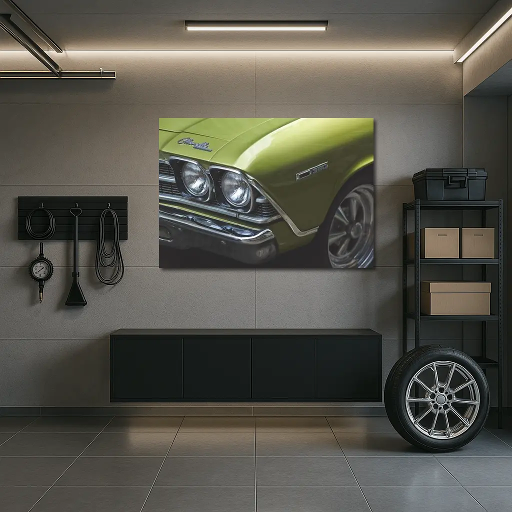 Chevrolet Chevelle Classic Muscle Car Green – Wall Art