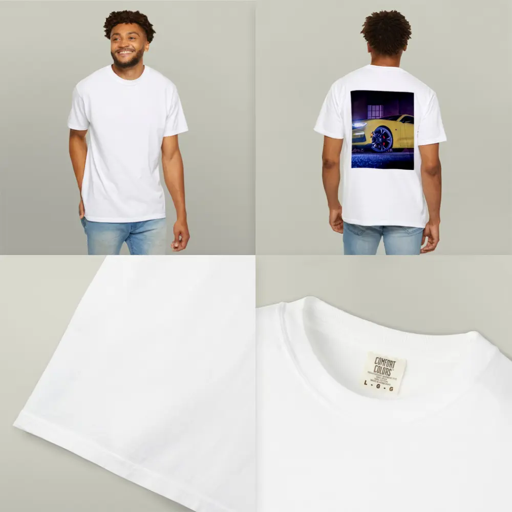 Chevrolet Camaro Yellow Night Urban Street – T-Shirts