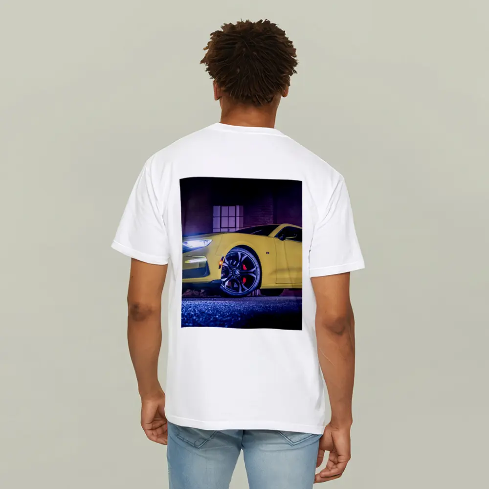 Chevrolet Camaro Yellow Night Urban Street – T-Shirts