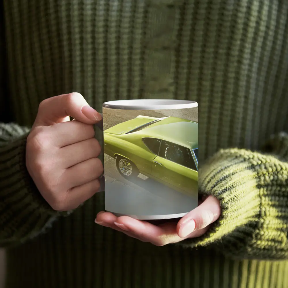 Chevrolet Chevelle Muscle Car Street Shot – Mugs