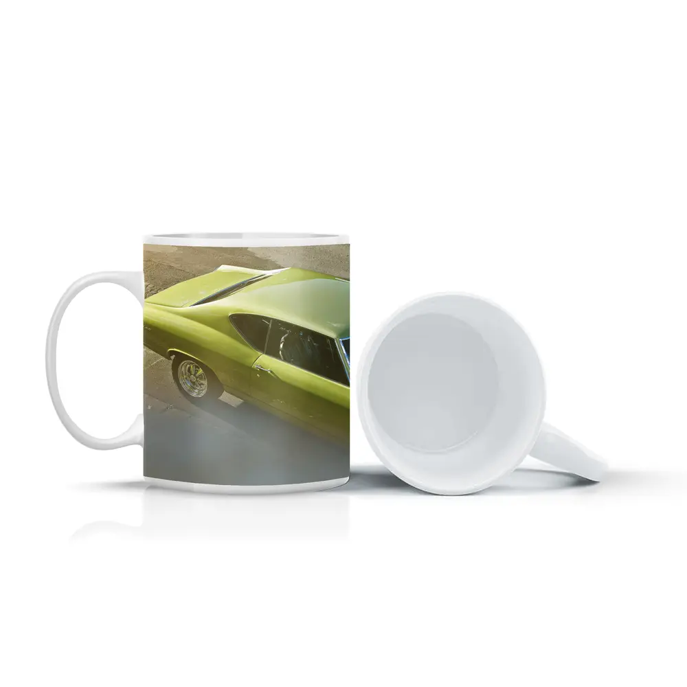 Chevrolet Chevelle Muscle Car Street Shot – Mugs