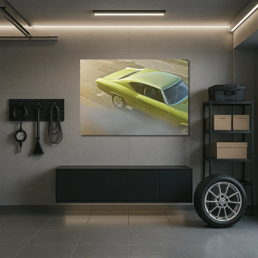 Chevrolet Chevelle Muscle Car Street Shot – Wall Art