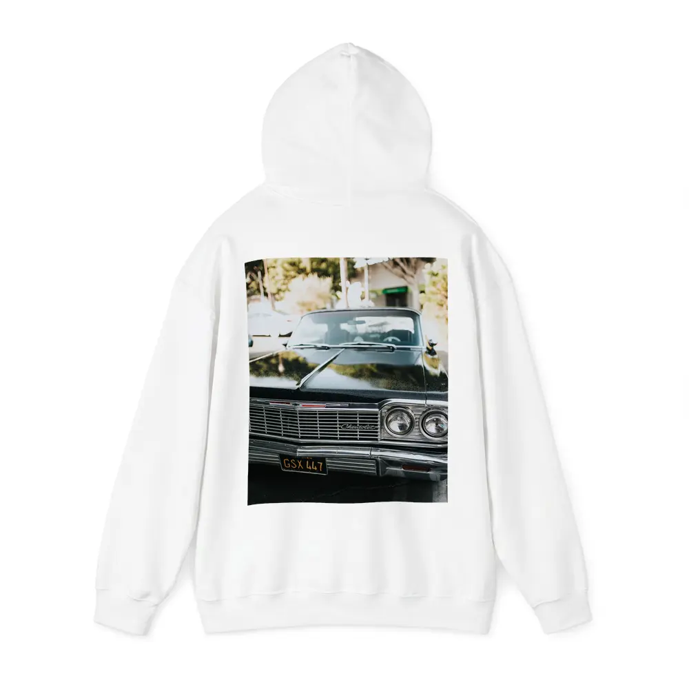 Classic Chevrolet Impala Black Parking Lot – Hoodies