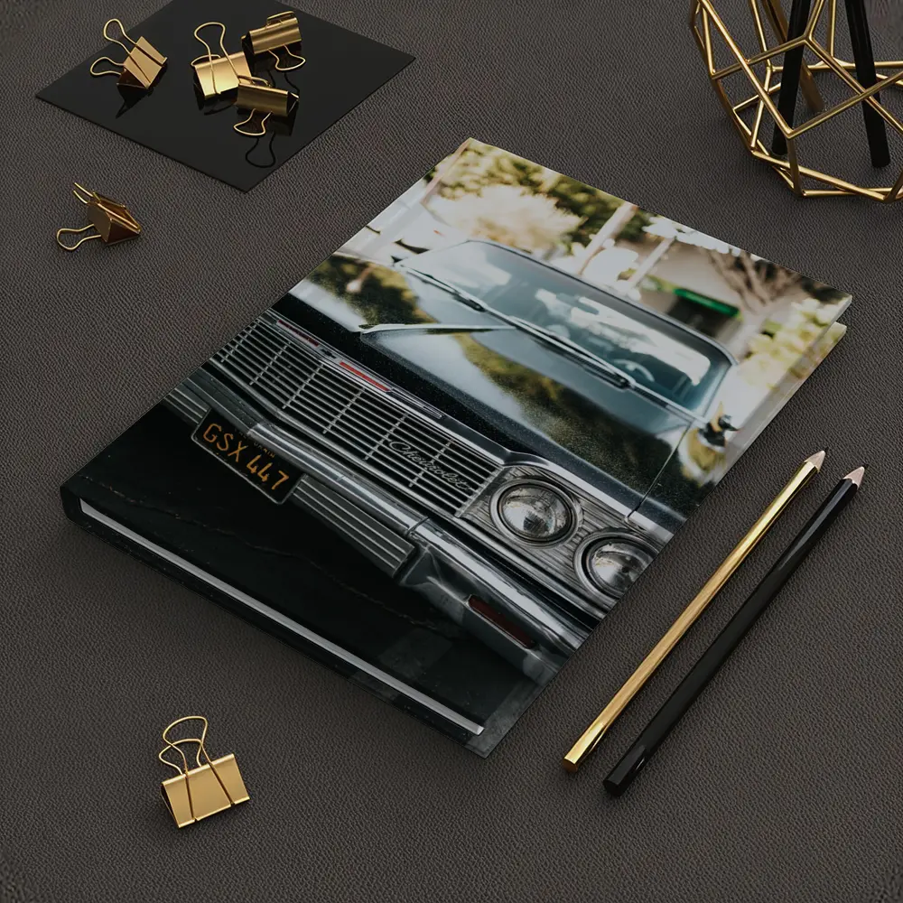 Classic Chevrolet Impala Black Parking Lot – Notebooks