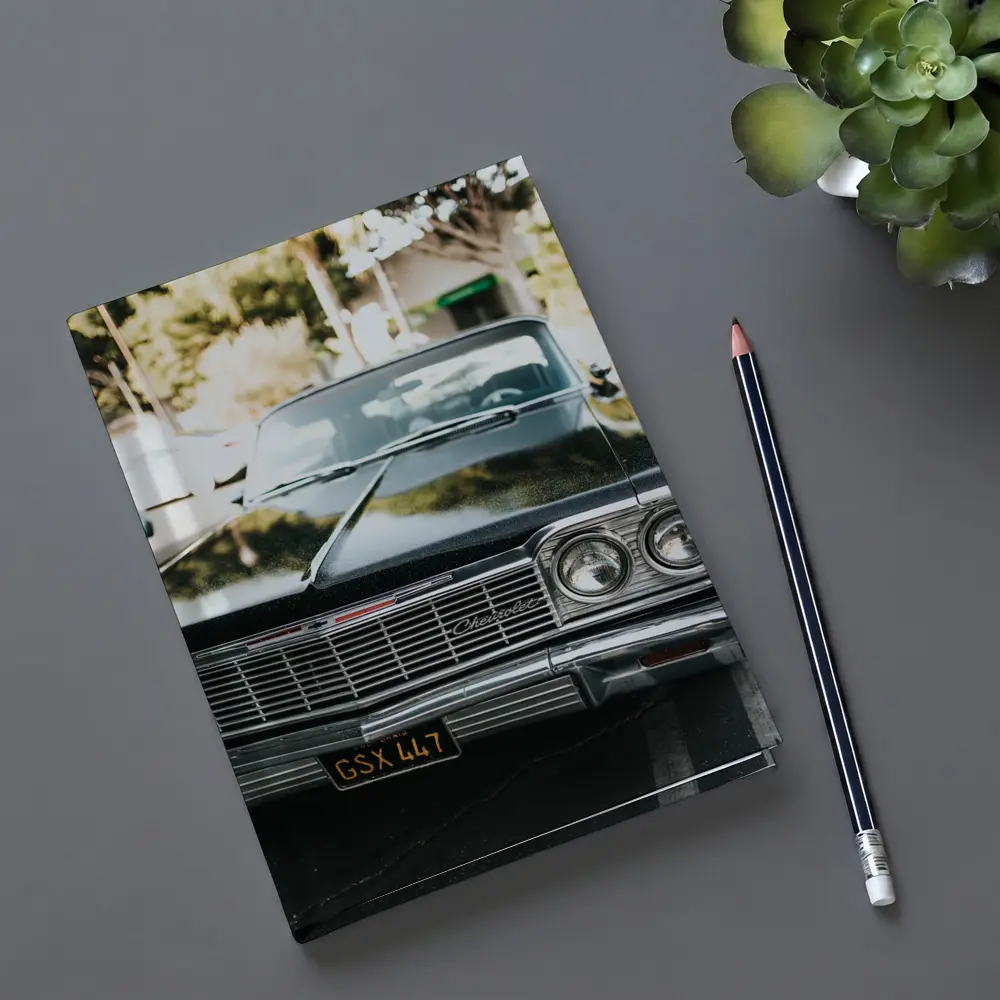 Classic Chevrolet Impala Black Parking Lot – Notebooks