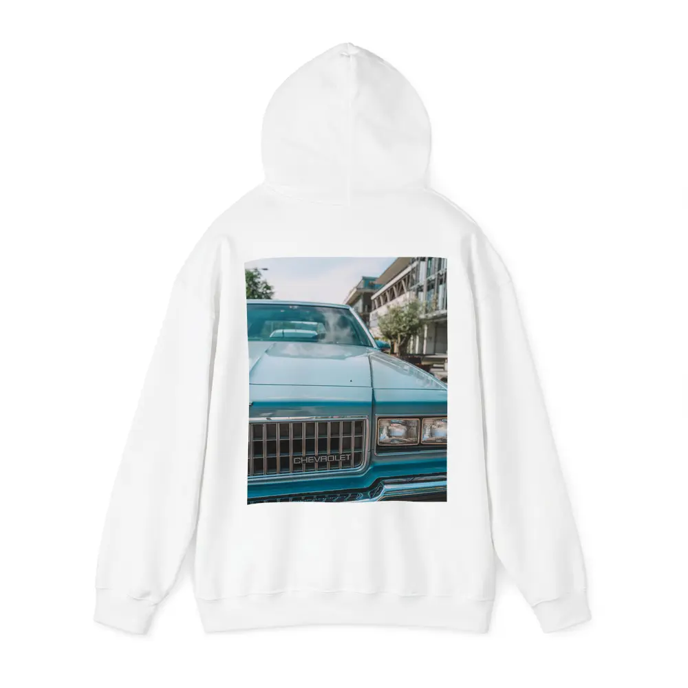 Classic Chevrolet Blue Hood Street Scene – Hoodies