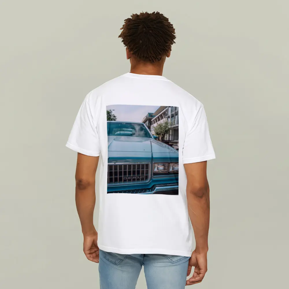 Classic Chevrolet Blue Hood Street Scene – T-Shirts
