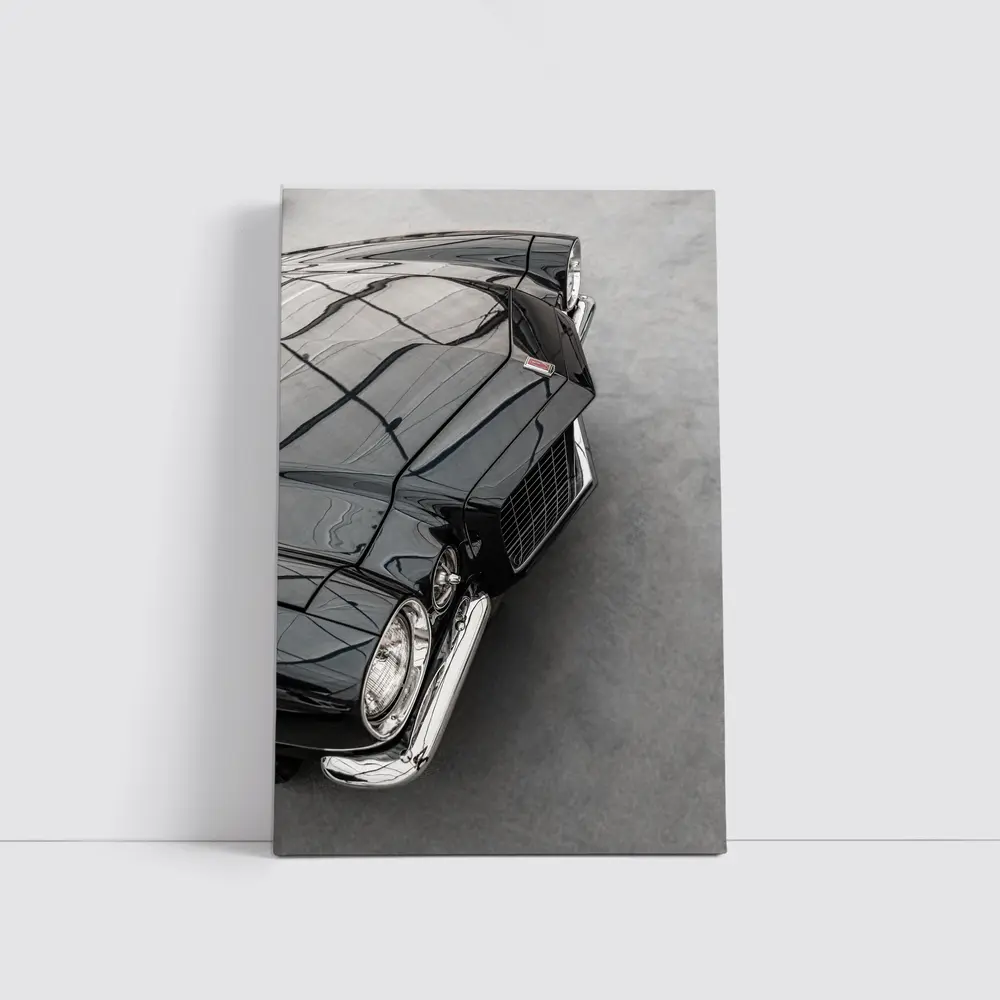 Black Chevrolet Camaro Classic Muscle Car – Wall Art