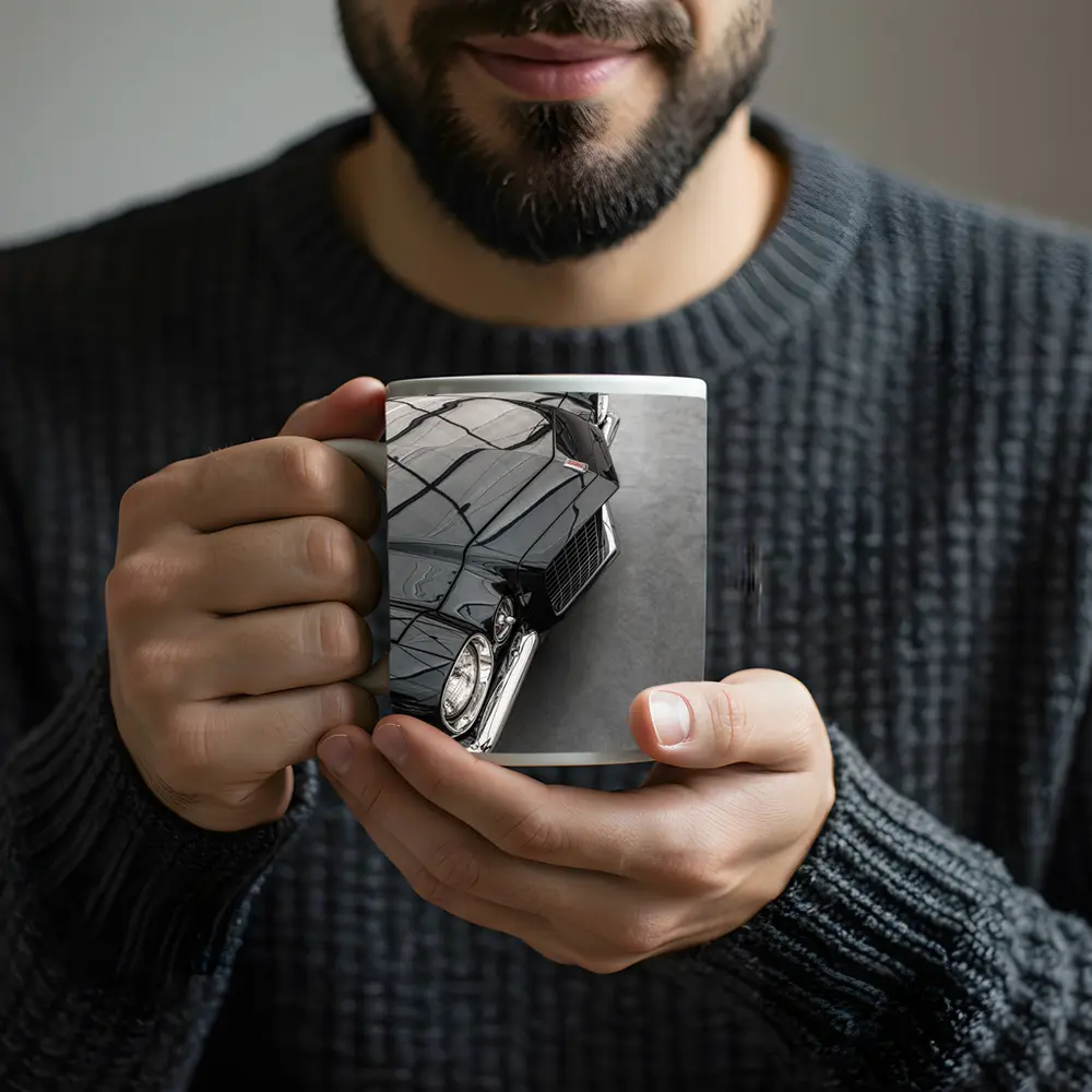 Black Chevrolet Camaro Classic Muscle Car – Mugs