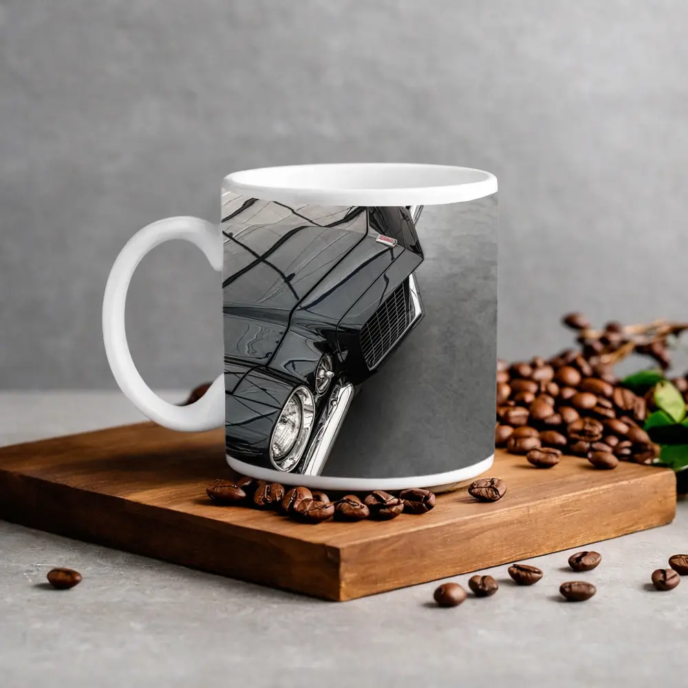 Black Chevrolet Camaro Classic Muscle Car – Mugs