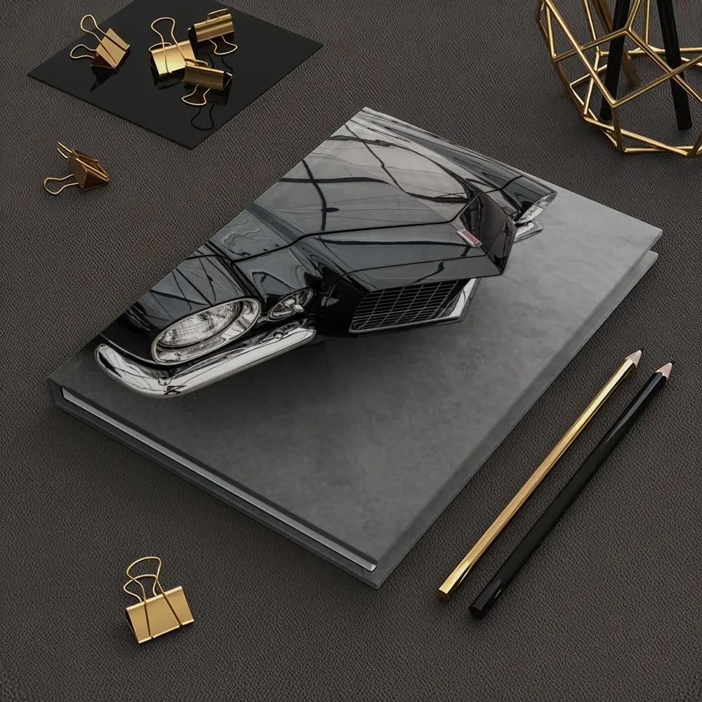 Black Chevrolet Camaro Classic Muscle Car – Notebooks