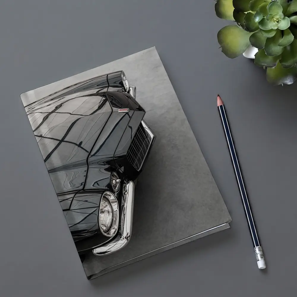 Black Chevrolet Camaro Classic Muscle Car – Notebooks