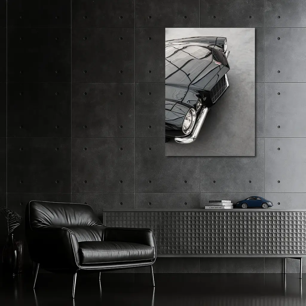 Black Chevrolet Camaro Classic Muscle Car – Wall Art